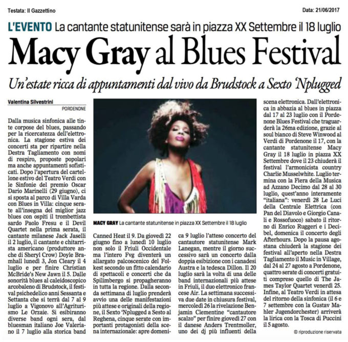 Macy Gray al Blues Festival